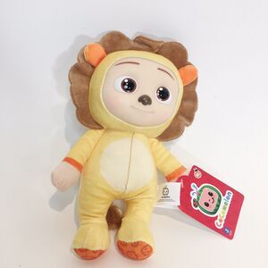 Cocomelon JJ Lion 8" Plush Doll Yellow Soft Body Plastic Hard Head‎ New Stuffie